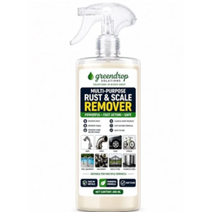Multi-Purpose Rust & Scale Remover Spray 500ml | Removes Rust, Limescale & Hard Water Stains | Cleaner for Taps, Pipes, Tiles, Bathrooms, Pools and Metal Surfaces (Pack of 1)