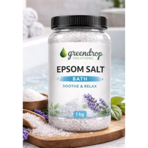 Epsom Bath Salt 1kg | Magnesium Sulphate Crystals | Pain Relief, Detox Bath, Foot Soak, Skin Care | Pure & Natural | No Chemicals