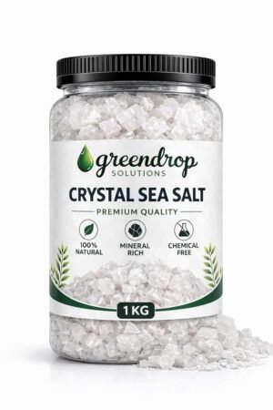 Crystal Sea Salt 1kg | 100% Natural & Chemical-Free | Non-Iodised | Hand-Harvested | Sun-Dried | Unrefined | Rich in Trace Minerals | Perfect for Cooking, Pickling & Seasoning | Greendrop Solutions