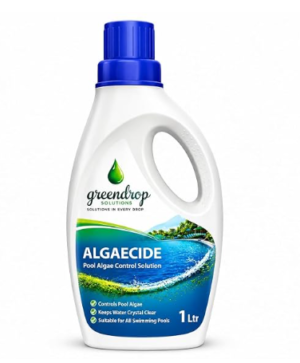 Swimming Pool Algaecide 1 Litre | Algae Control Treatment with Copper Ammonia Complex | Helps Control Green, Black & Mustard Algae | Pool Water Maintenance